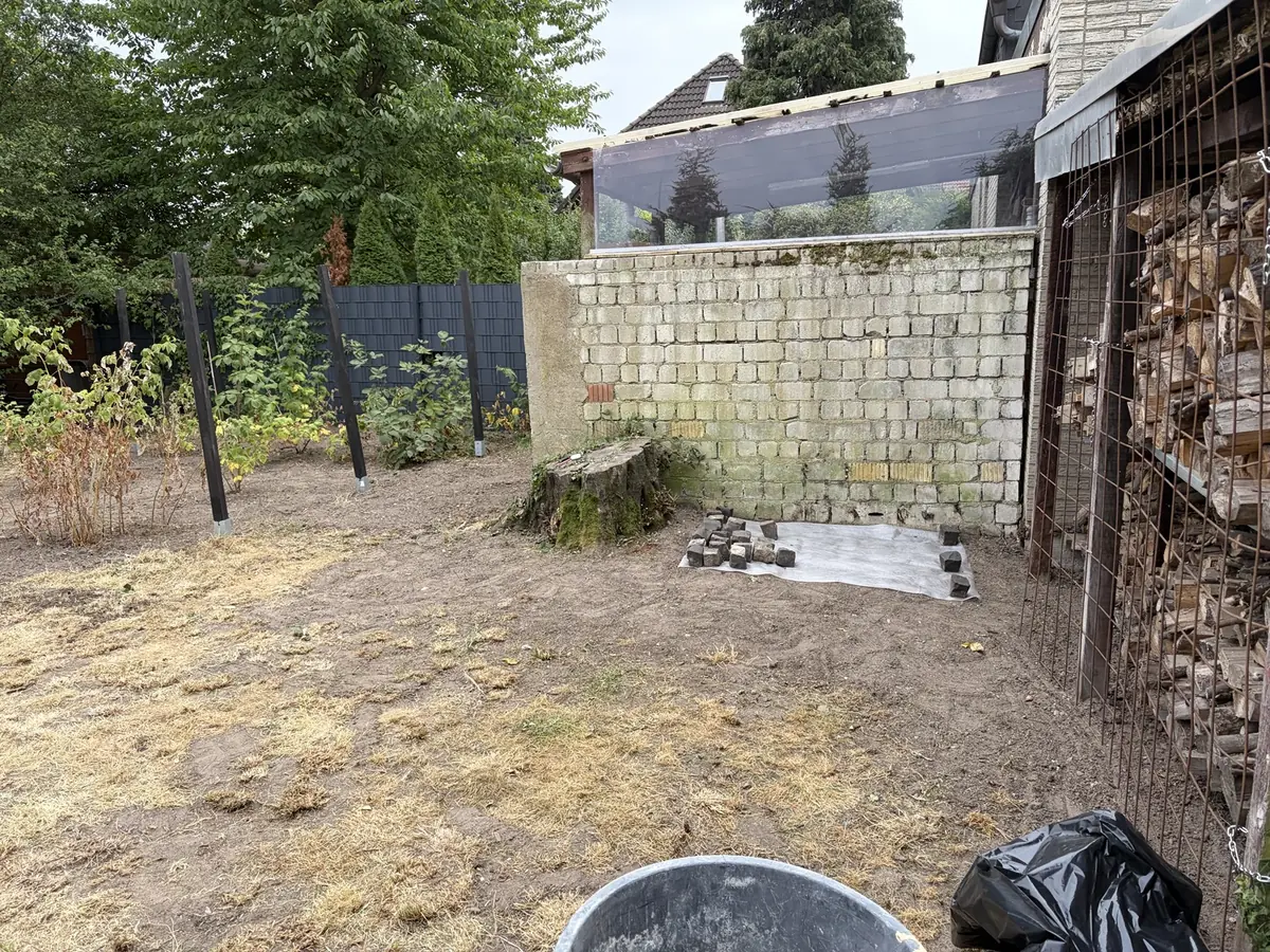 Geräumter Randbereich nach den Arbeiten
